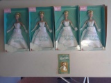 Barbie wedding wishes X4, Barbie holiday pin by Hallmark