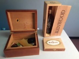 Cigar humidor box, Cigar Don Tomas box, Kenwood Magnum wine bottle box