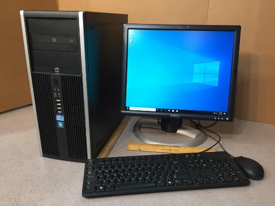 HP Compaq 8200 Elite Tower Intel Core i5 3.1GHz 4GB 500GB Windows 10 Desktop Computer