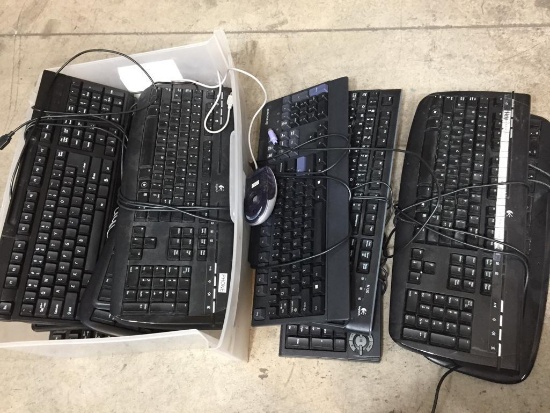 Assorted Computer Keyboards & Mice 14pcs