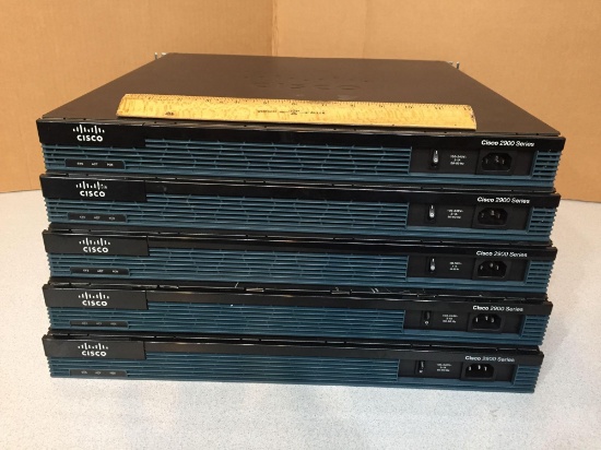 Cisco 2900 Series Integrated Services Routers - 5pcs