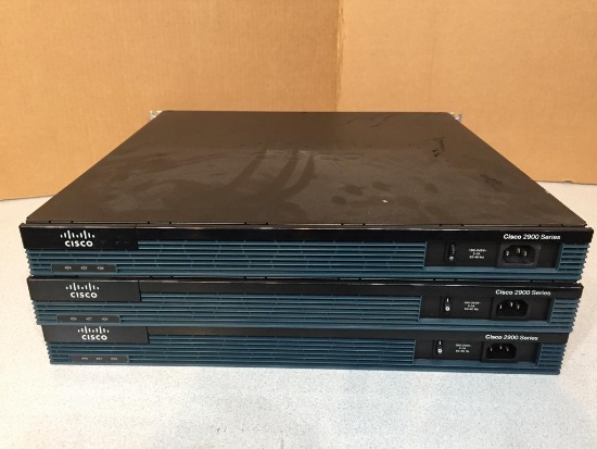 Cisco 2900 Series Integrated Services Routers - 3pcs