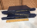 Netgear JS524 Prosafe 24 Port Gigabit RackMount Switch 3pcs