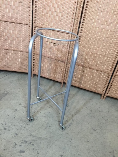 Stainless Steel Cart 34" Tall for Holding Round Trays Surgical / Medical