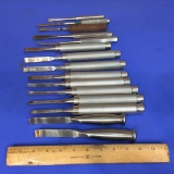 Assorted Surgical Instruments / Orthopedics / Implants / Osteotomes / Curved Blades - 15pcs
