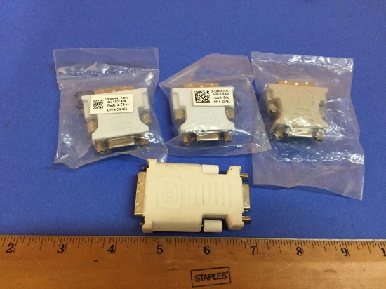 DVI to VGA Video Adapter Converter - 4pcs