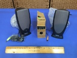 Dell A215 Black Multimedia 2 Channel Computer Speakers NEW