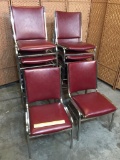 Bertolini Metal Frame Stacking Stackable Chairs - 12pcs