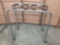 Medical Surgical 2 Bags Waste Disposal Stainless Steel Cart