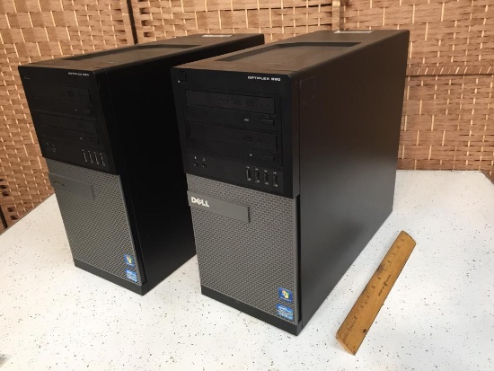 Dell Optiplex 990 Intel Core i5-2500 3.3GHz 16GB 250GB Win 10 Pro Desktop Computer - 2 towers