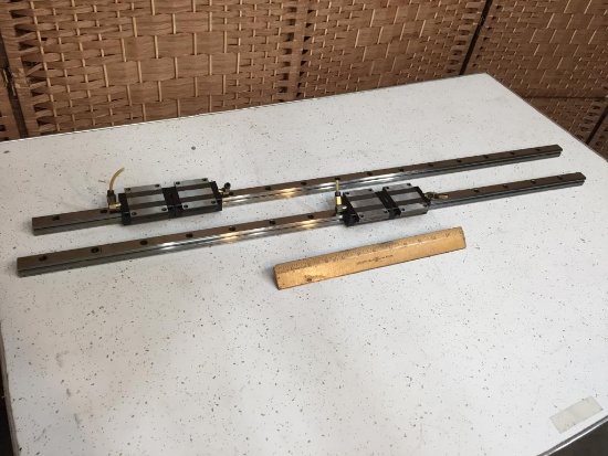 NSK 3ft Long Linear Rails with Slider Bearings - 2pcs