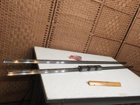 NSK 55.5" Long Linear Rails with Sliders - 2pcs