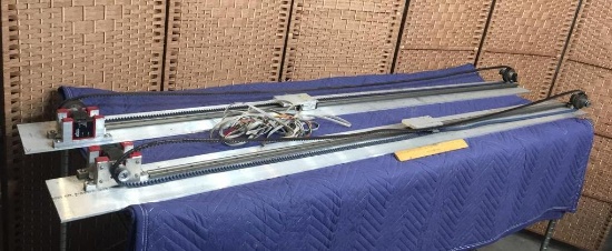 Single Axis Belt Driven 81.5" Long Slider w/ Stepper Motor - 2pcs