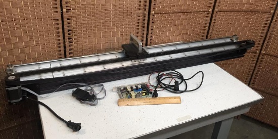 57" Long Belt Driven Slider w/ Stepper Motor