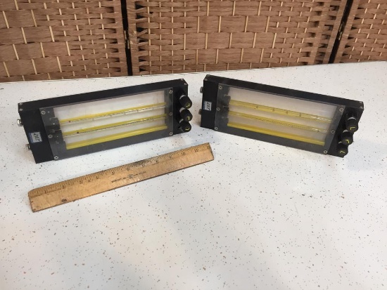 Cole Parmer MasterFlex Variable Area Multitube Frame Flowmeters -2pcs