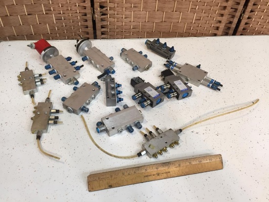 Assorted Festo Pneumatic Solenoid Valves - 13 pcs