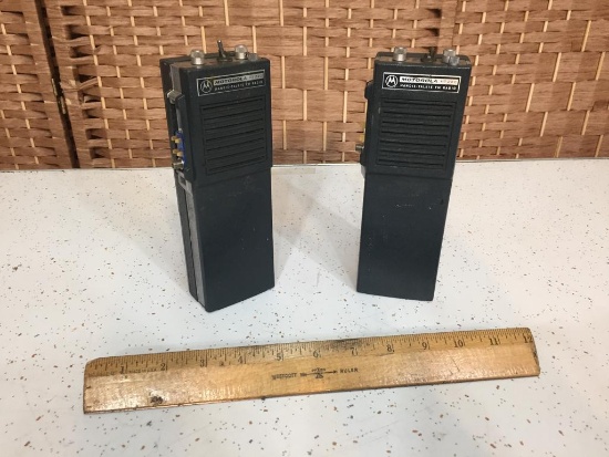 Motorola HT220 Handie-Talkie FM 2 Way Radios - 2 pcs
