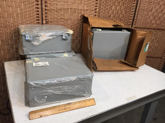 Hoffman A1210CH & A12108CH Hinged Cover Electrical Junction Box / Enclosure - NEW - 4pcs