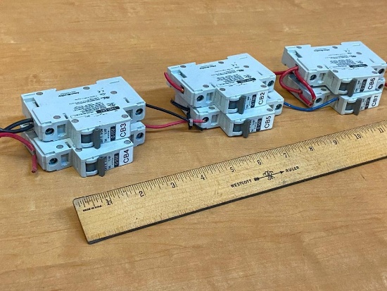 Allen Bradley G050 G150 G200 5A 15A 20A DIN Rail Circuit Breakers - 6pcs