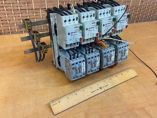 Allen Bradley 140-MN-1600 Manual Motor Starter with 100C Contactors - 4pcs