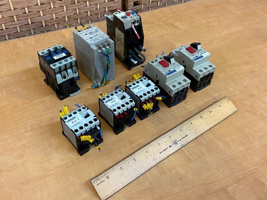 Omron Contactor / Telemecanique Motor Starter & Contactor / Omron Power Supply Siemens Relay - 8pcs