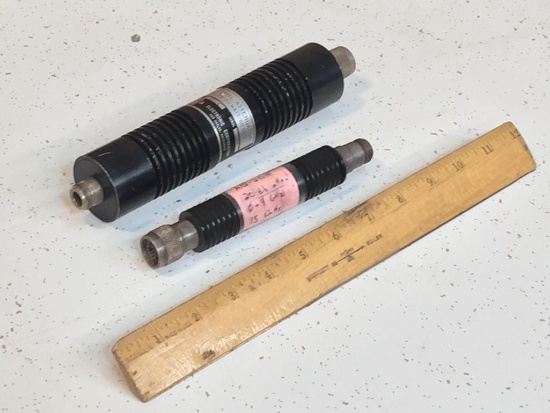 Sierra Electronic Co. 197A-A 30db 20W 50 ohm & MicroLab/FXR AD-20N Coaxial Attenuators - 2pcs