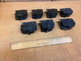 Assorted Size 1P Circuit Breakers - 14pcs