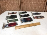 Assorted PCIe Computer Video Cards nVidia AMD ASUS ATI - 9pcs