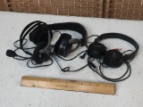 Assorted Headphones & Headsets - 3pcs