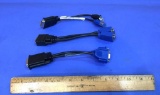 Dell DMS-59 to Dual VGA Y Dongle Adapter Cable - ONE(1) Lot with 3pcs