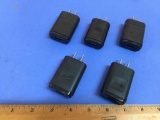 LG MCS-02WT Travel Wall USB Adapter / AC Power Plug 5V 0.85A LOT of 5pcs