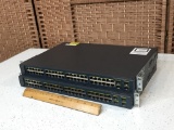 Cisco Catalyst 3560 v2 Series PoE-48 WS-C3560V2-48PS 48 Ports Switches - 2pcs