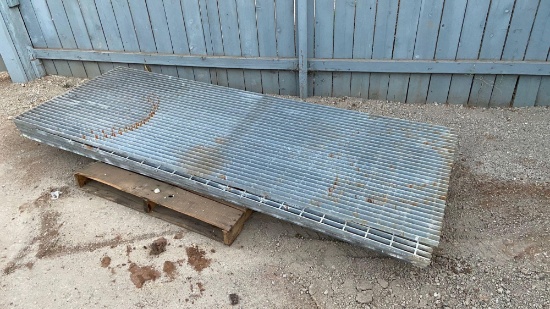 1" Heavy Duty Galvanized Steel Bar Grate Panels 8' x 3' - 6pcs