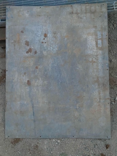Galvanized Steel Plate - 47.5"W x 36.5"L x 1/16" Thick