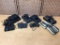 Mixed Microcassette Transcriber / Dictation Systems with Foot Pedals - 5pcs