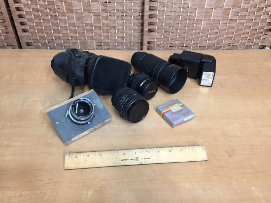 Assorted Photography Accessories / Lenses / Flashes / Filters / JVC Canon 16x Zoom Lens