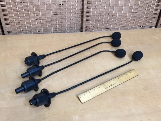 Shure MX418 Microflex Gooseneck Microphones - 4pcs