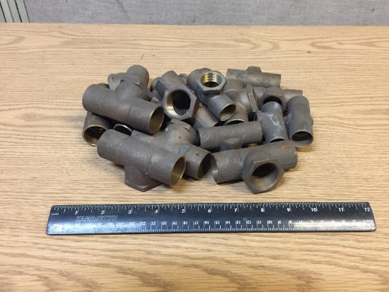Assorted Sizes Brass Tee Fittings