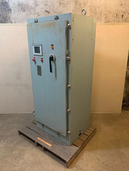 Greenfield Compressor Control Panel 30 x 26 x 75 with AltiStart 48 Square D PLC Relays and more