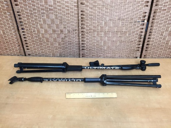 On-Stage Professional Mic Microphone Stand / Tripod / Boom Arm - 2pcs