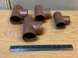 Tee Copper Fittings - 4 pcs