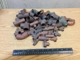 Assorted Copper Fittings Elbows Tees