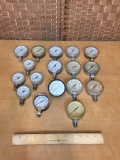 Assorted Air / Vacuum Gauges - 17 pcs