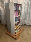Assorted Books with Metal Bookshelves - 2 pcs