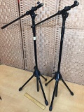 On-Stage Professional Mic Microphone Stand / Tripod / Boom Arm - 2pcs
