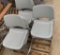 KI Matrix Plastic Stacking...Chairs Grey - 21pcs ONE Lot