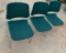 KI Matrix Fabric Stacking...Chairs Green - 3 pcs ONE Lot