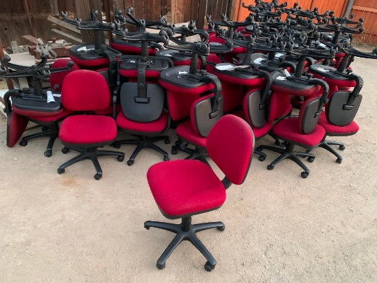 Rolling Office Chairs Port Color - 60pcs ONE Lot