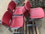 KI Matrix Plastic Stacking...Chairs Red - 24pcs ONE Lot
