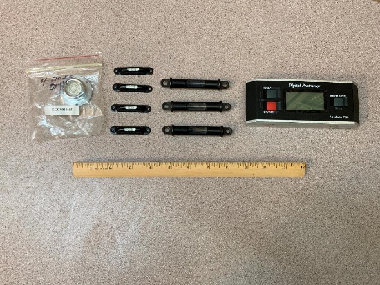 Lot of Spitir Level Bubbles and Digital Protractor / Inclinometer - 9pcs